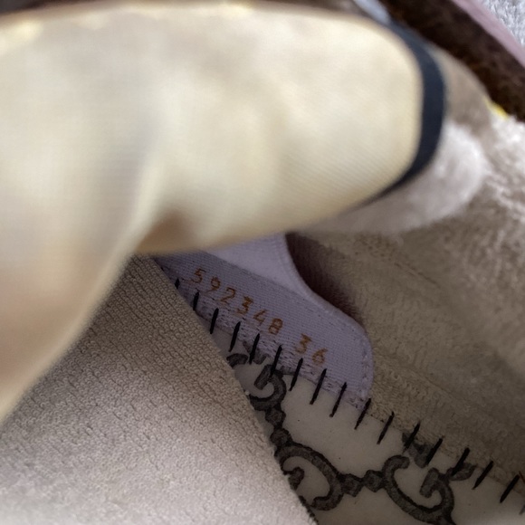 Gucci Ultrapace Sneakers Pink Multi Leather Metallic Reptile Snake Print Sz 36 - Picture 14 of 17